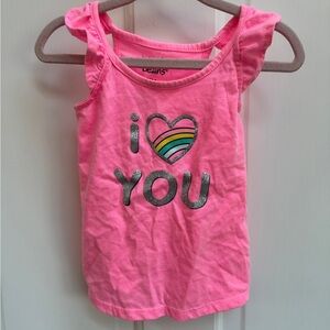Jumping Beans 12M Girls I Heart You Short Flutter Sleeve Blouse